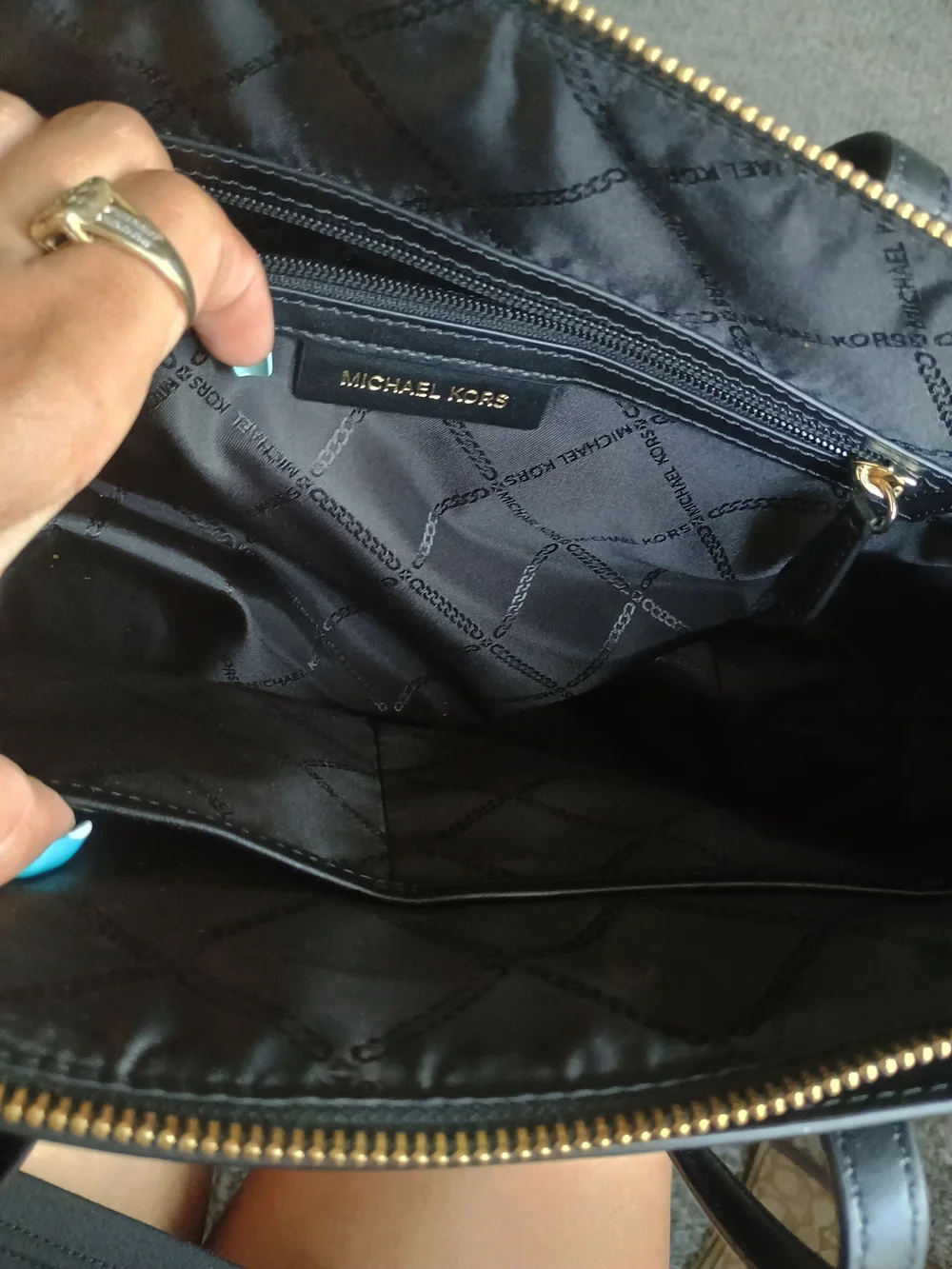 Michael Kors Black Saffiano Leather Tote Bag